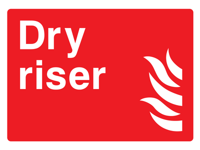 Dry riser Sign - Safe Signs