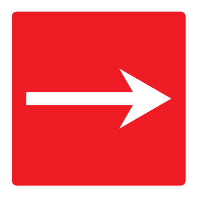 Arrow (Right) Sign - Safe Signs