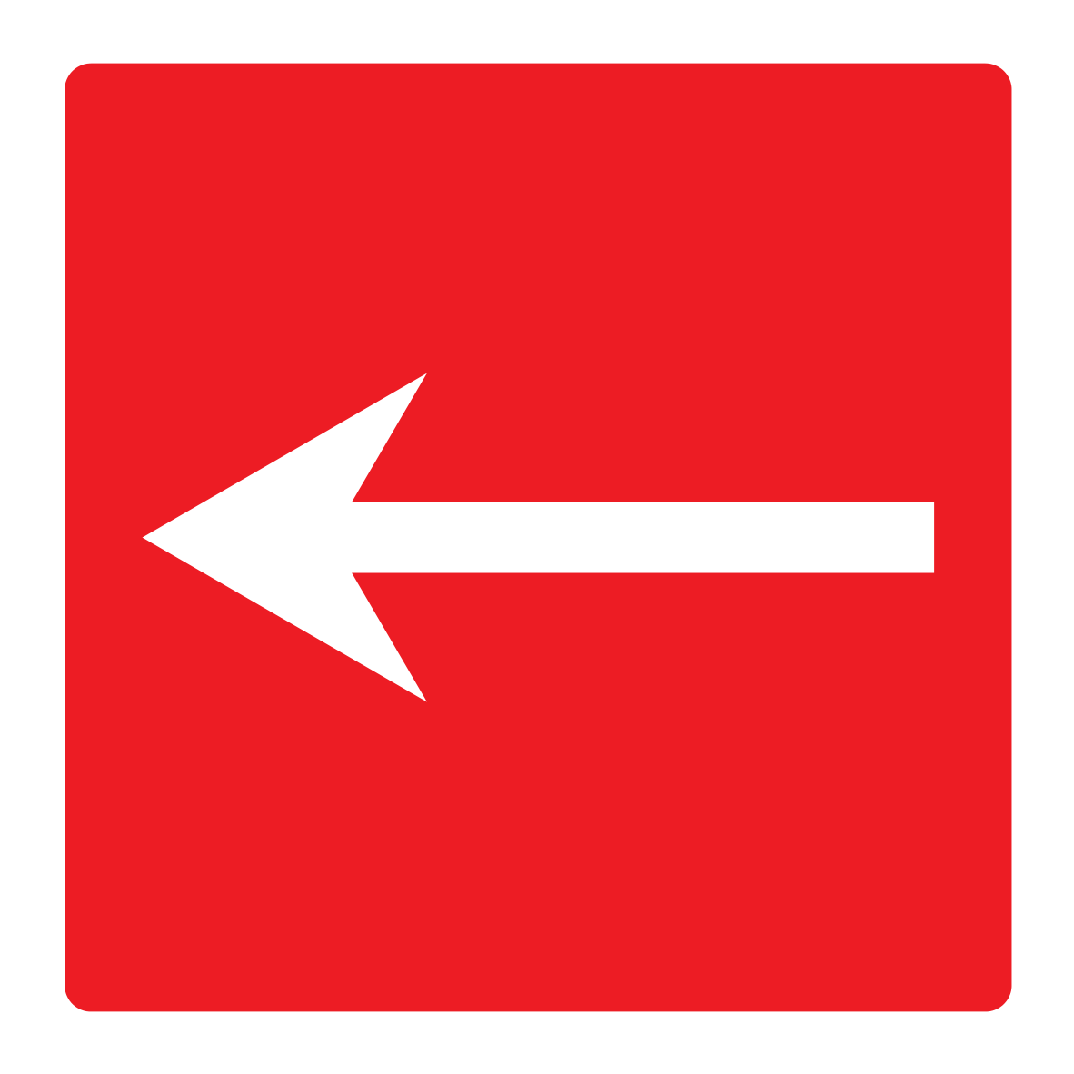 Arrow (Left) Sign - Safe Signs