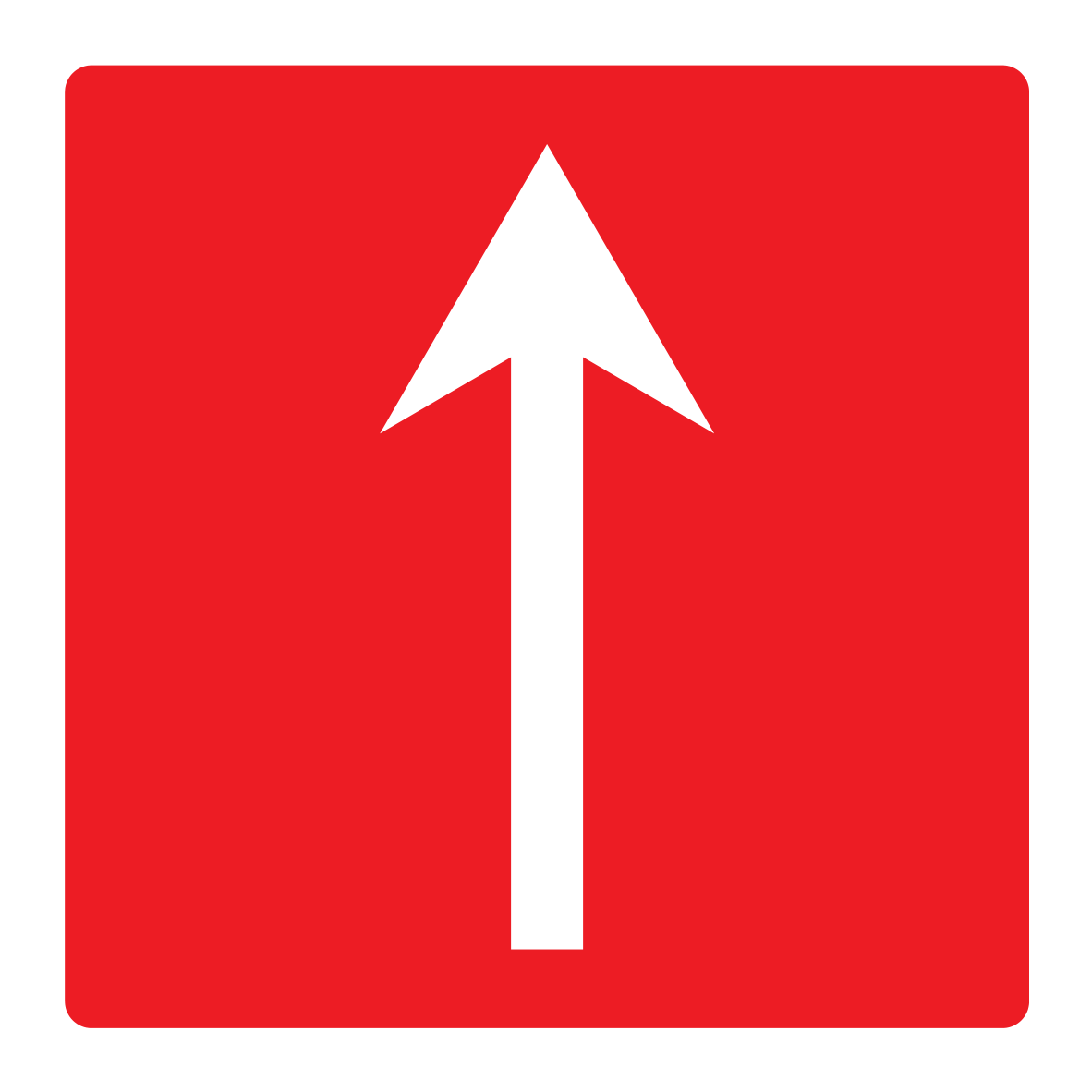 Arrow (Up) Sign - Safe Signs