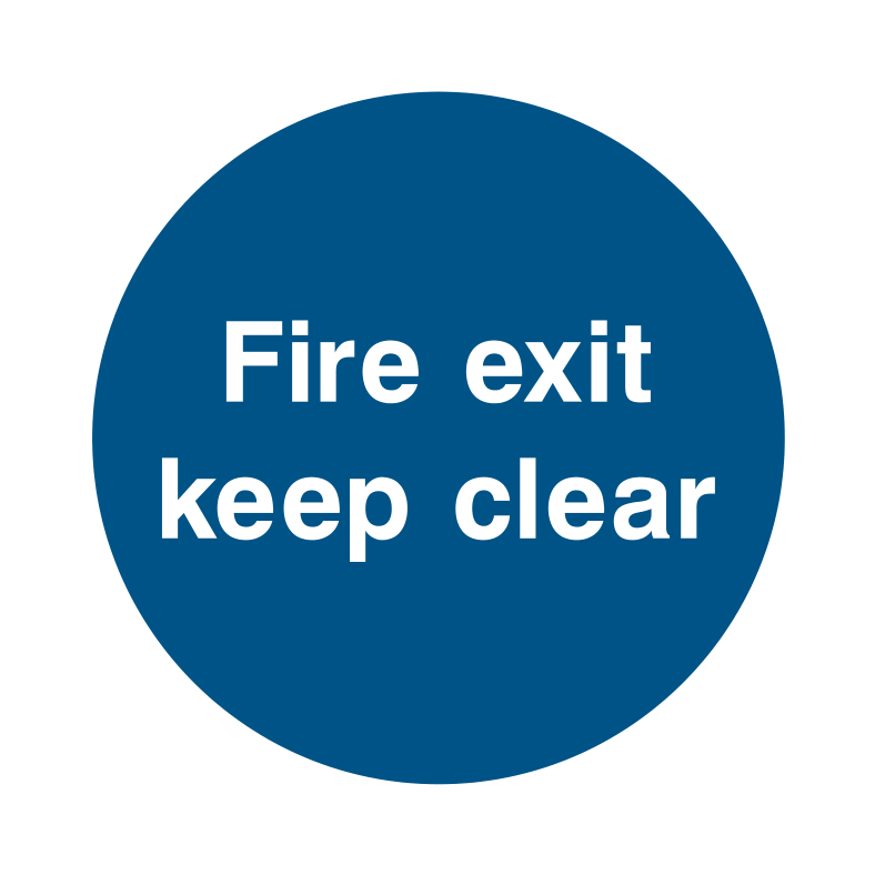 Fire exit keep clear Sign - Safe Signs