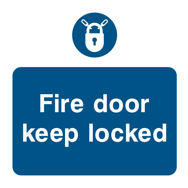 Fire door keep locked Sign - Safe Signs