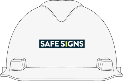 Customisable Hard Hat Sticker (Front) - Safe Signs