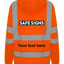 Customisable Hi Viz Hoodie Orange - Safe Signs