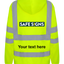 Customisable Hi Viz Hoodie Yellow - Safe Signs