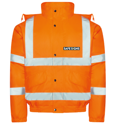 Customisable Hi Viz Jacket Orange - Safe Signs