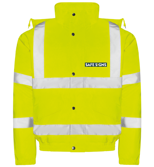 Customisable Hi Viz Jacket Yellow - Safe Signs