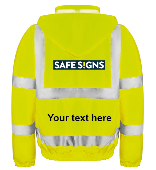 Customisable Hi Viz Jacket Yellow - Safe Signs