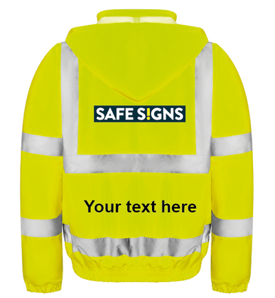 Customisable Hi Viz Jacket Yellow - Safe Signs