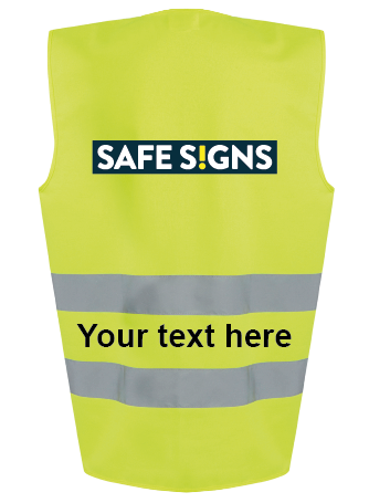 Customisable Hi Viz Vest Yellow - Safe Signs