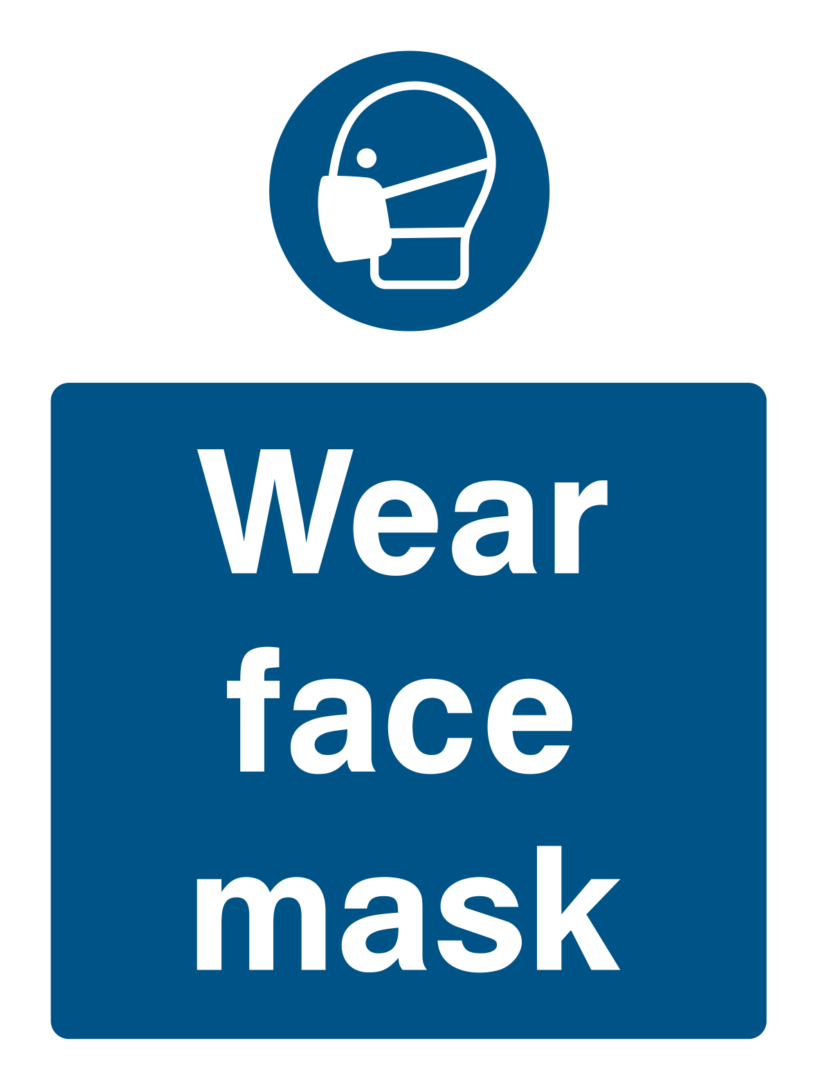 Wear Face Mask Sign - Safe Signs