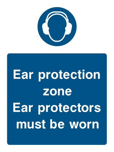 Ear Protection Zone Sign - Safe Signs