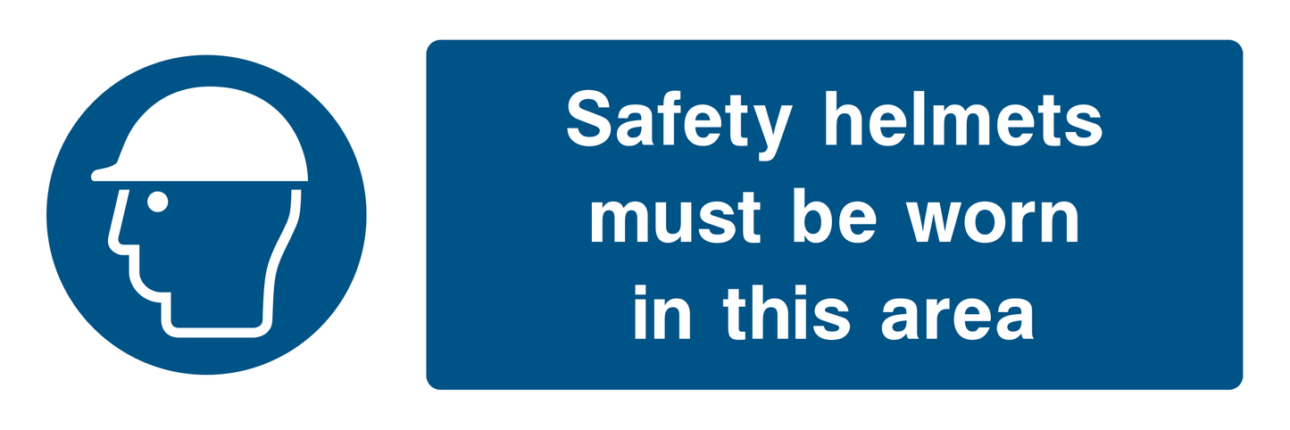 Safety Helmets Must Be Worn Sign - Safe Signs