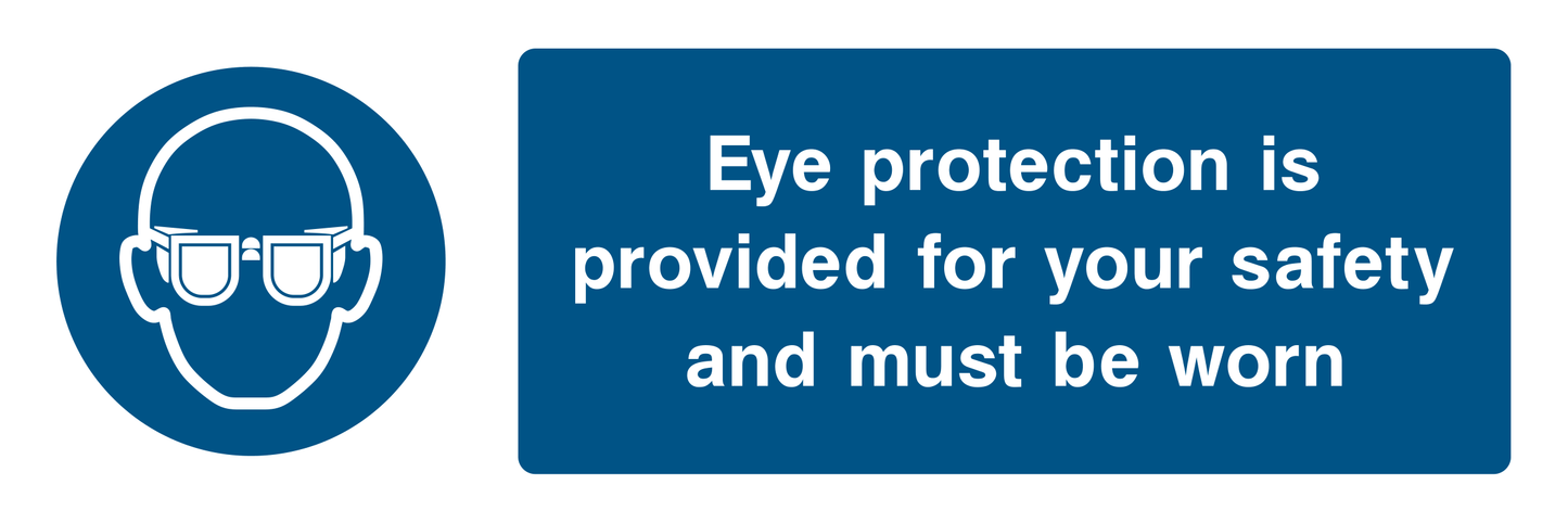 Eye Protection Provided Sign - Safe Signs