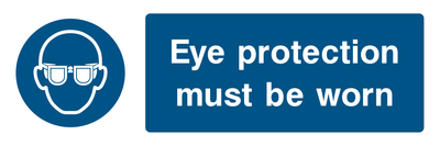 Eye Protection Must Be Worn Sign - Safe Signs