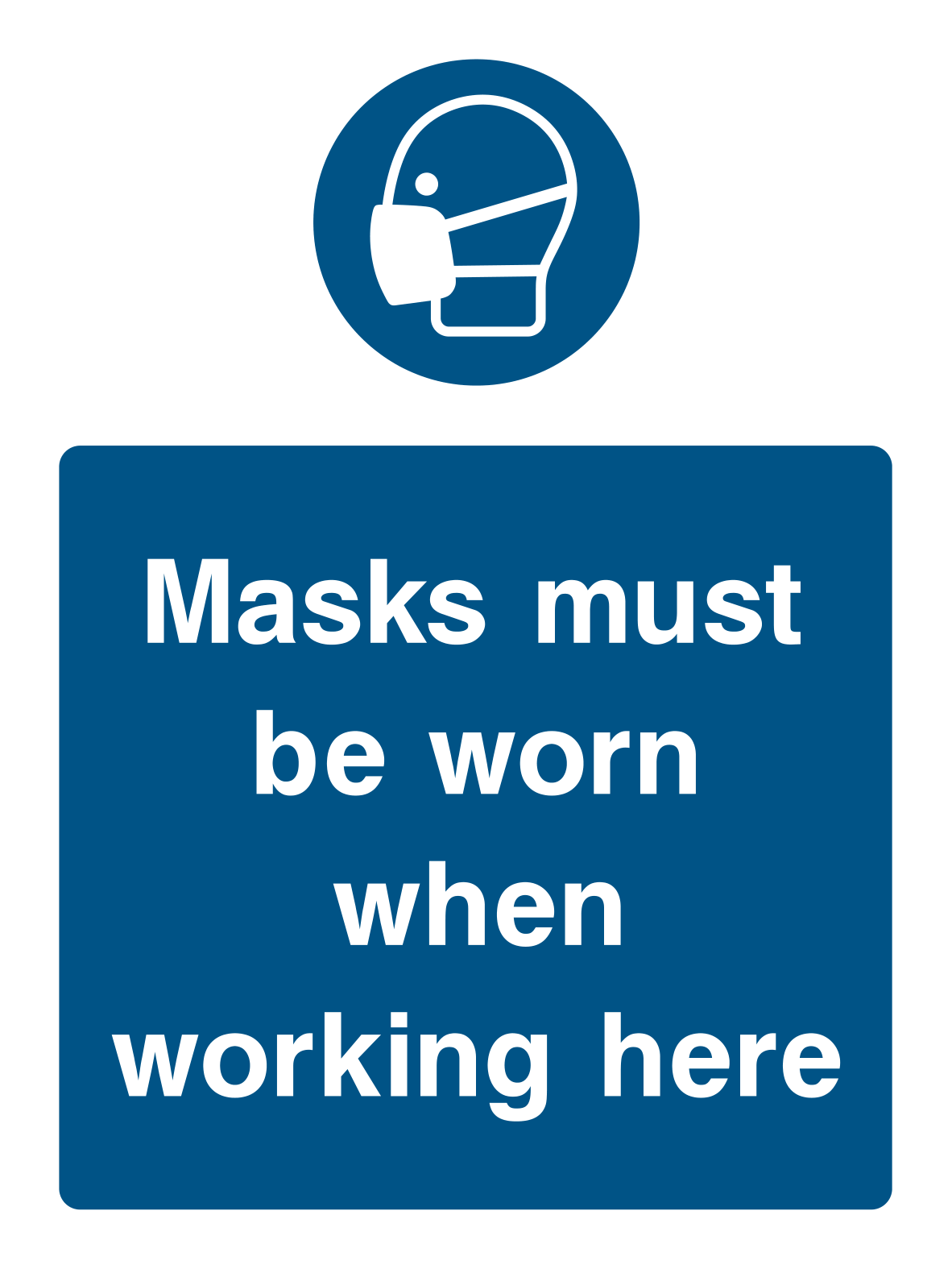 Masks Must Be Worn Sign - Safe Signs