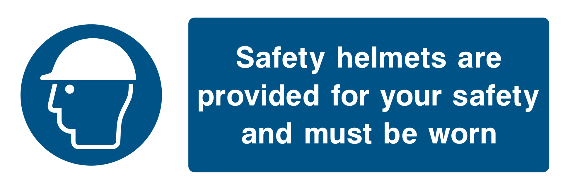 Safety Helmets Provided Sign - Safe Signs