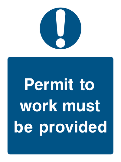 Permit To Work Sign - Safe Signs