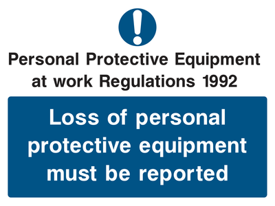 PPE at Work Sign - Safe Signs