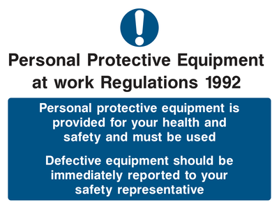 PPE at Work Sign - Safe Signs