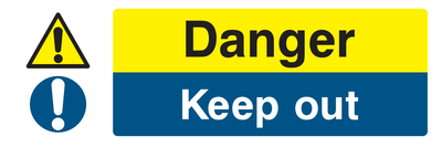 Danger Keep Out Sign - Safe Signs