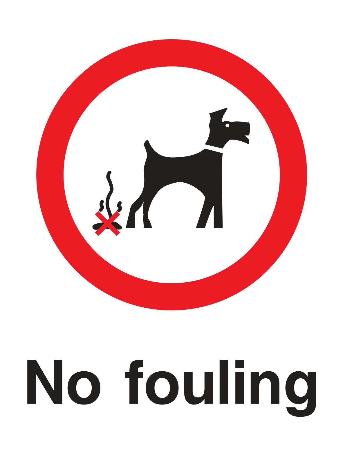 No fouling Sign - Safe Signs