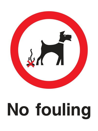 No fouling Sign - Safe Signs