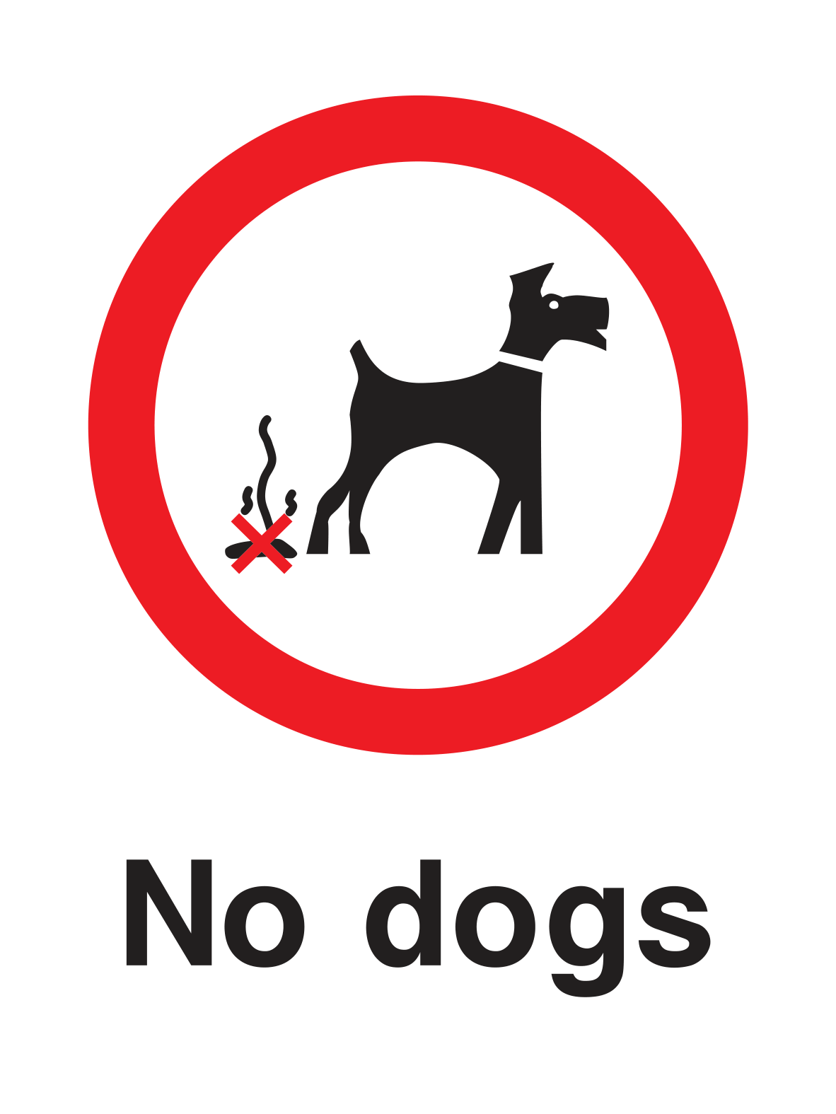 No dogs Sign - Safe Signs