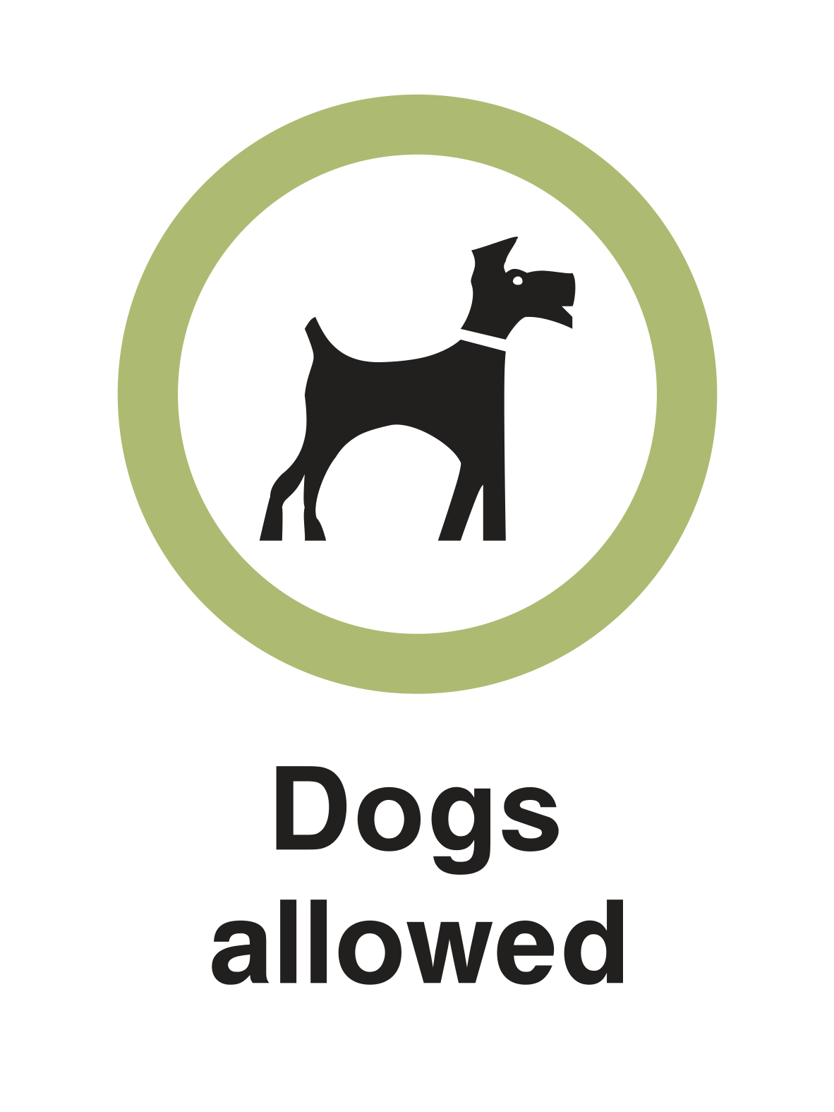 Dogs allowed Sign - Safe Signs