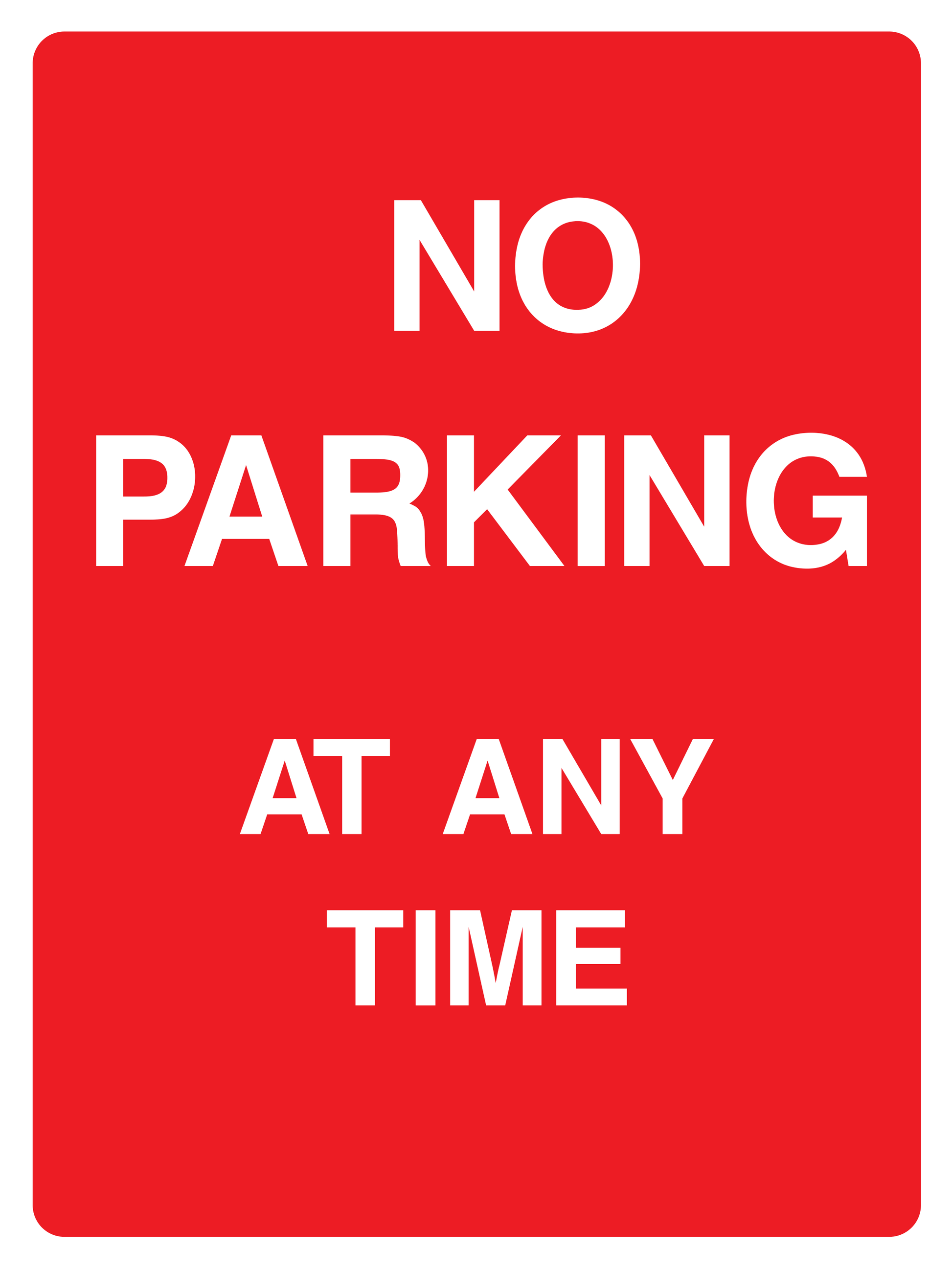 No parking at any time Sign - Safe Signs