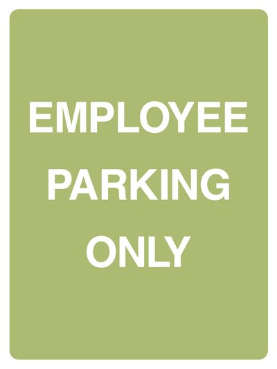 Employee parking Sign - Safe Signs