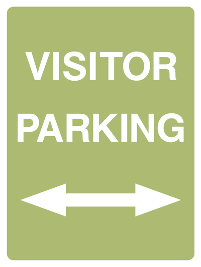 Visitor parking (Left & Right Arrow) Sign - Safe Signs