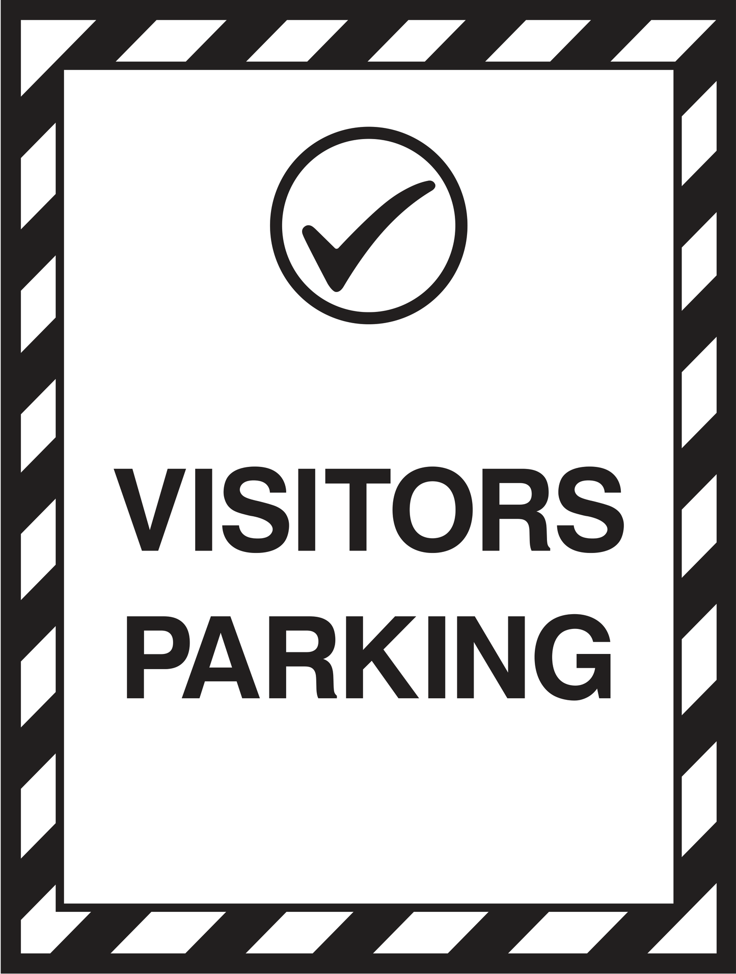 Visitors parking Sign - Safe Signs