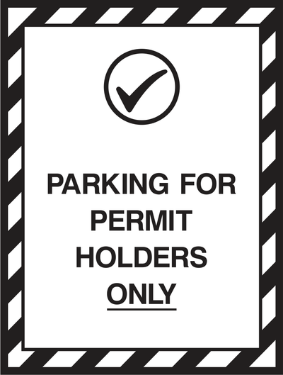 Parking for permit holders only Sign - Safe Signs