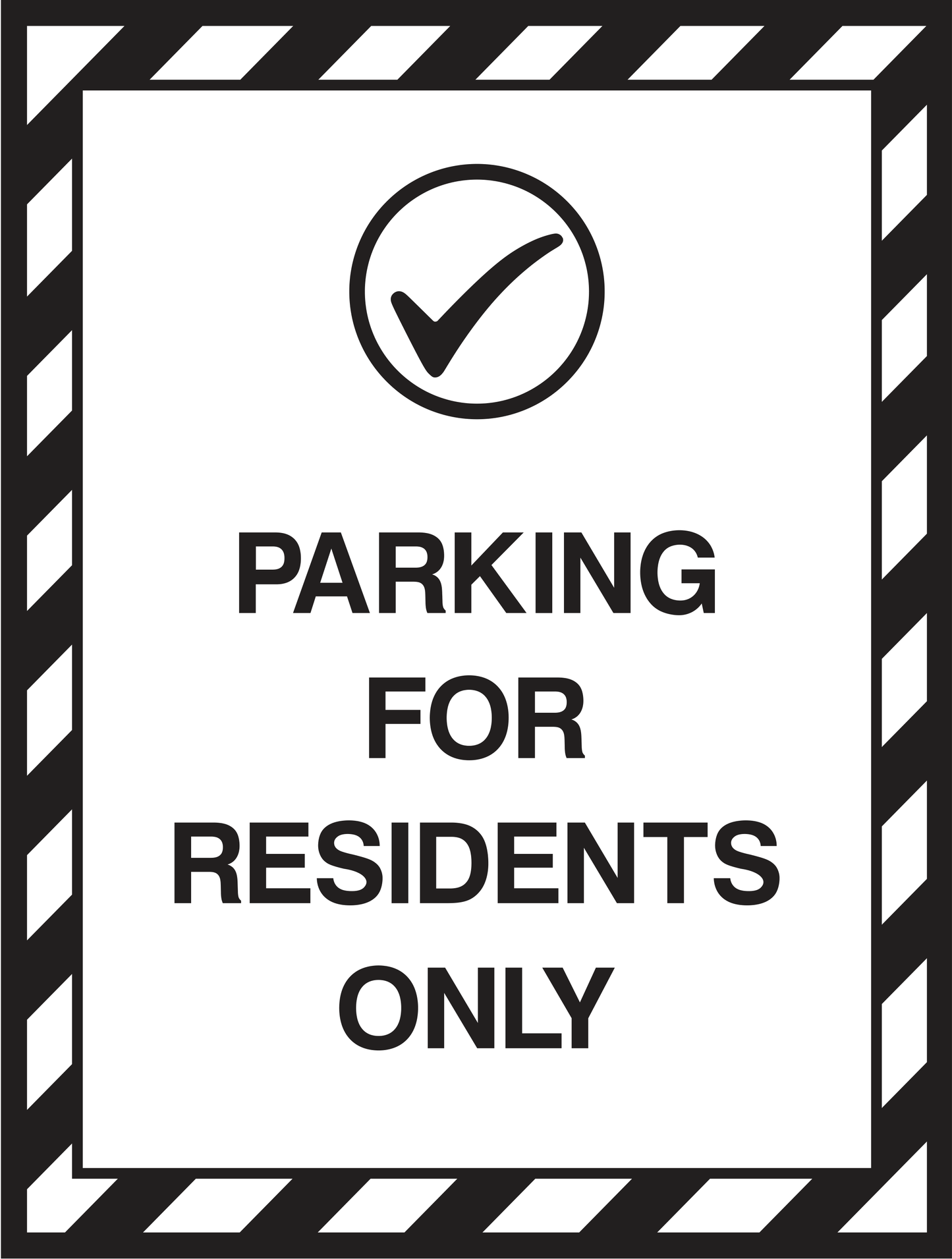 Parking for residents only Sign - Safe Signs