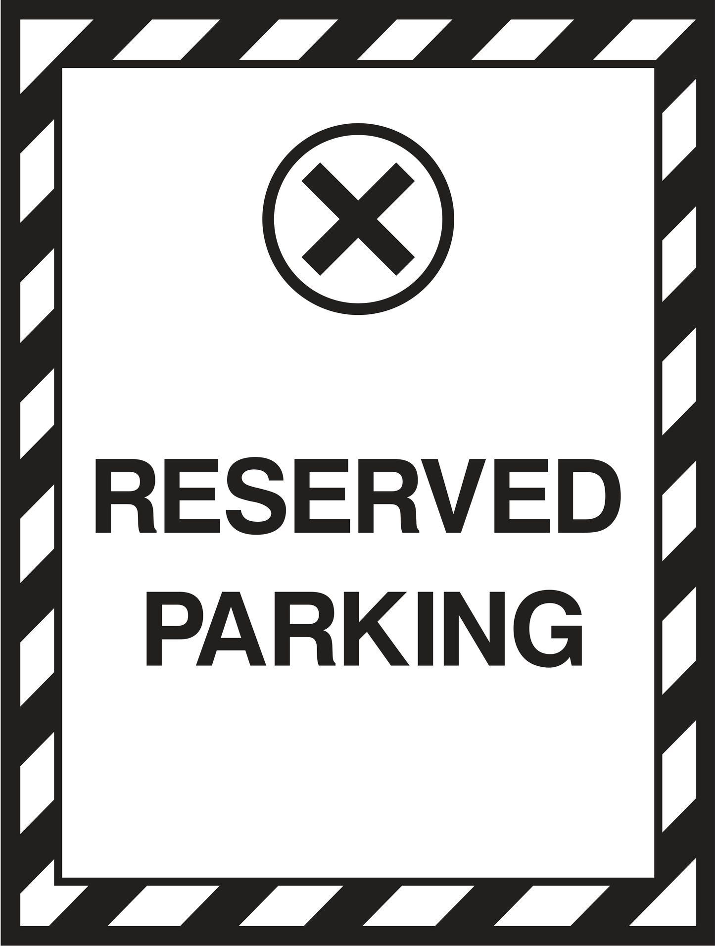 Reserved parking Sign - Safe Signs