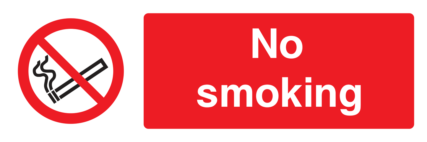 No Smoking Sign - Safe Signs