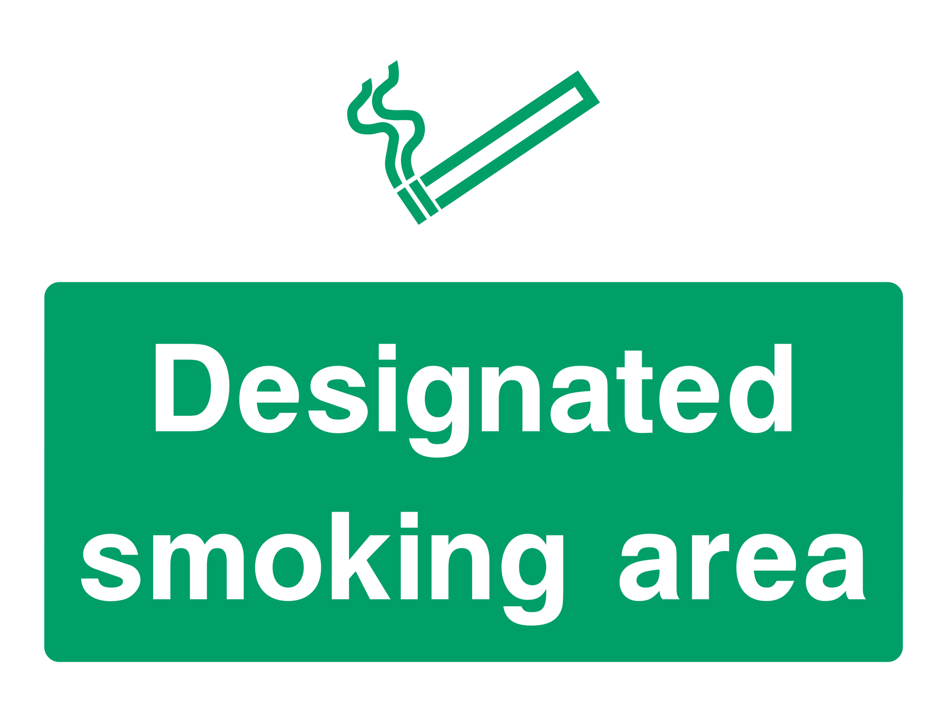 Designated Smoking Area Sign - Safe Signs