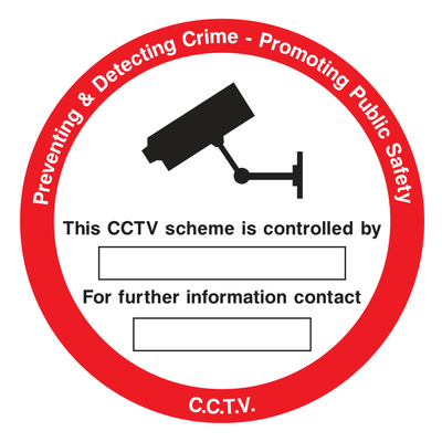 This CCTV scheme is controlled by Sign - Safe Signs