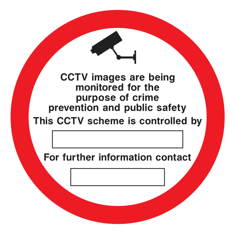 CCTV images are being monitored Sign - Safe Signs