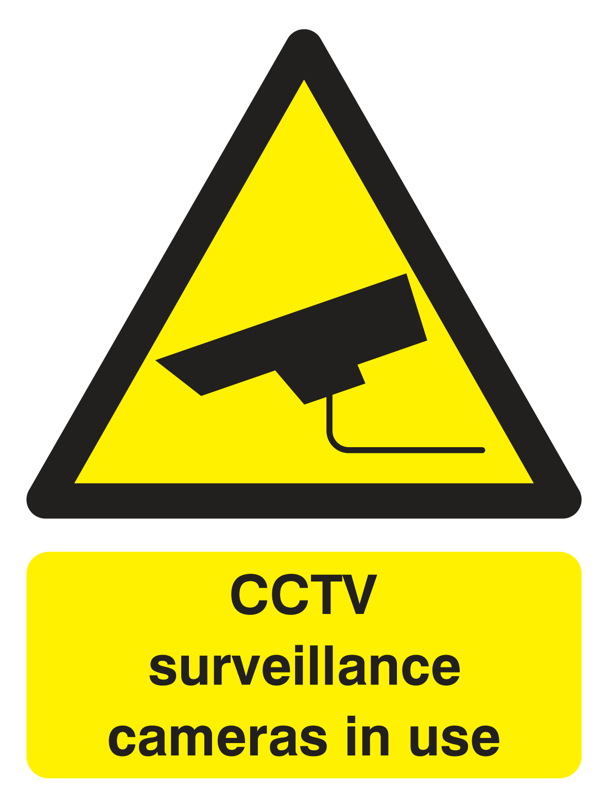 CCTV surveillance cameras in use Sign - Safe Signs