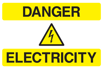 Danger Electricity Sign - Safe Signs