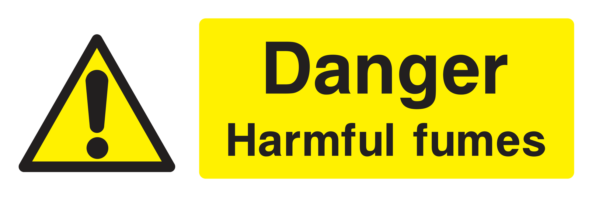 Danger Harmful Fumes Sign - Safe Signs