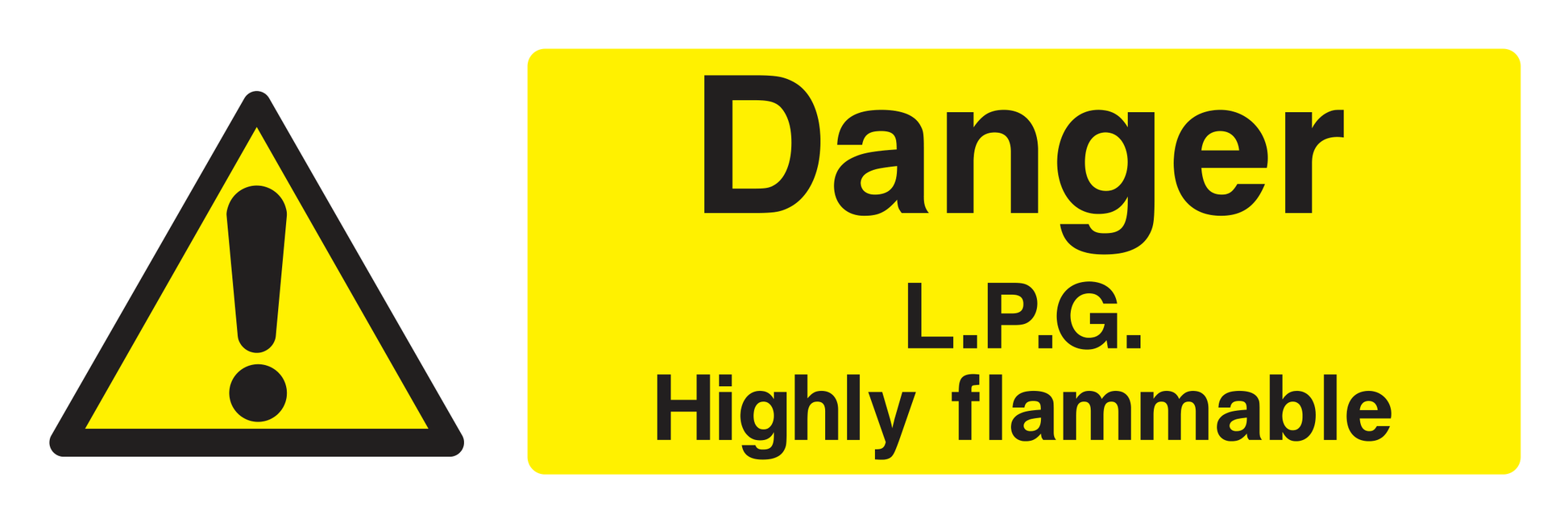 Danger L.P.G. Highly Flammable Sign - Safe Signs