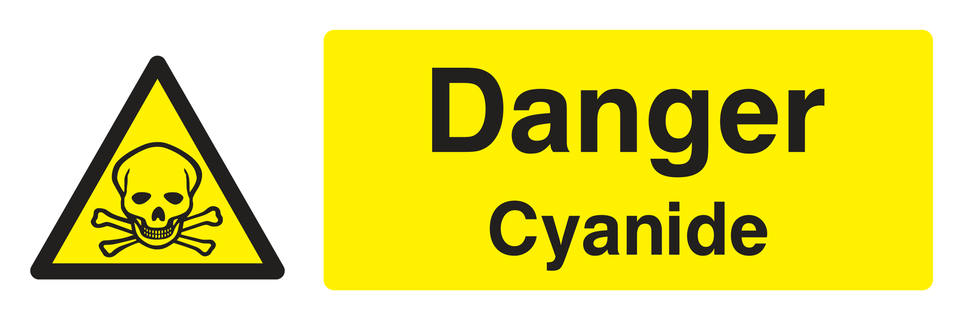 Danger Cyanide Sign - Safe Signs