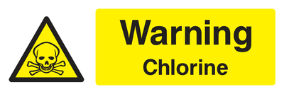 Warning Chlorine Sign - Safe Signs