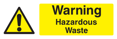 Warning Hazardous Waste Sign - Safe Signs