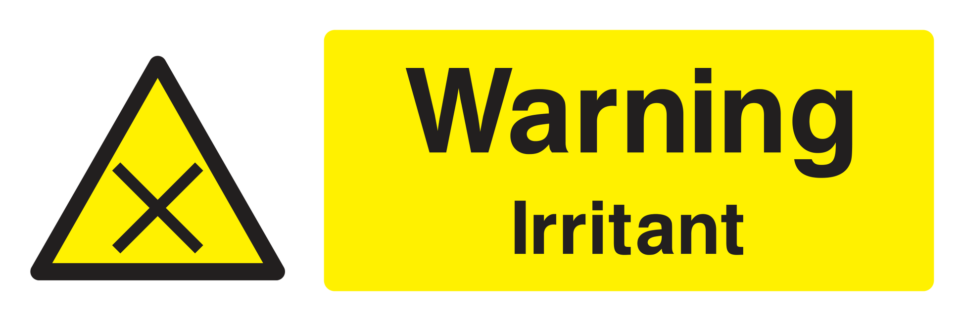 Warning Irritant Sign - Safe Signs