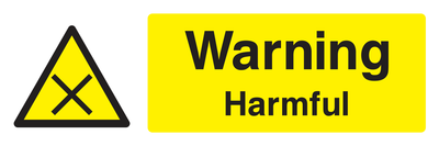 Warning Harmful Sign - Safe Signs