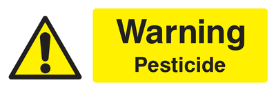 Warning Pesticide Sign - Safe Signs